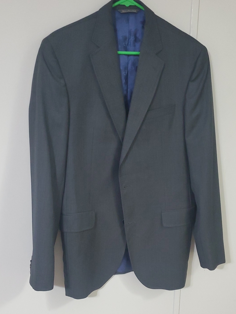 Classic Men's Gray Single-Breasted Suit Blazer